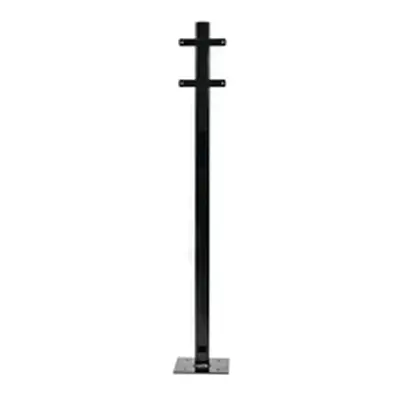 Evec Mounting Post for 1x Wall Mount Charger Steel Black SCP01