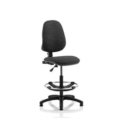 Eclipse Plus I Lever Task Operator Chair Charcoal Hi Rise Draughtsman