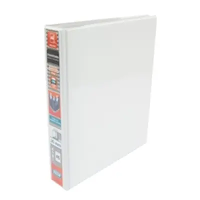 Elba Panorama 25mm 2 D-Ring Presentation Binder A5 White (6 Pack)