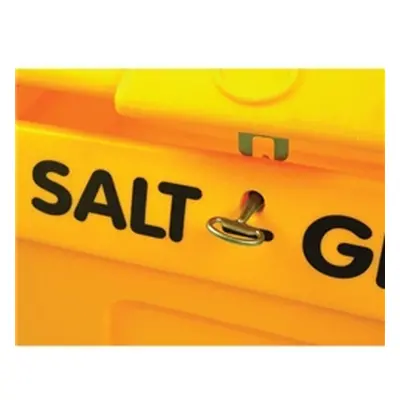 Yellow Lockable Salt and Grit Bin Yellow 200 Litre