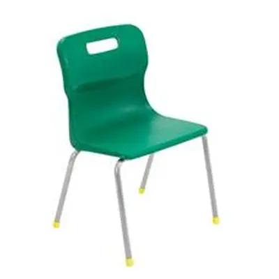 Titan 4 Leg Chair Size 3 - 350mm Seat Height - Green - T13-GN