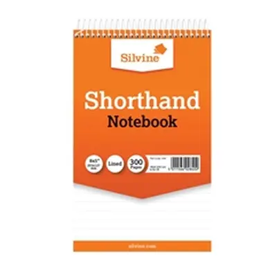 Silvine Feint Ruled Spiral Bound Shorthand Notebook 300 Pages - 449