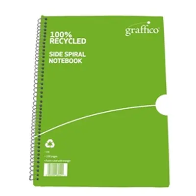 Graffico Recycled Wirebound Notebook 100 Pages A4 (10 Pack) EN08043