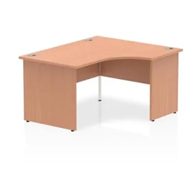 Impulse 1400mm Right Crescent Desk Beech Top Panel End Leg