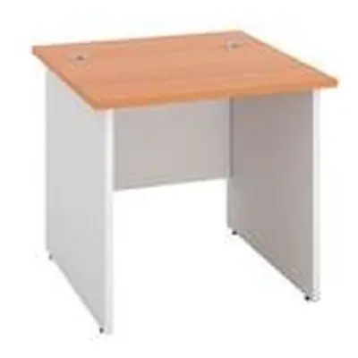 800X800 Panel Rectangular Desk Beech-White