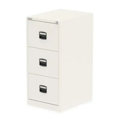 Qube by Bisley 3 Drawer Filing Cabinet White