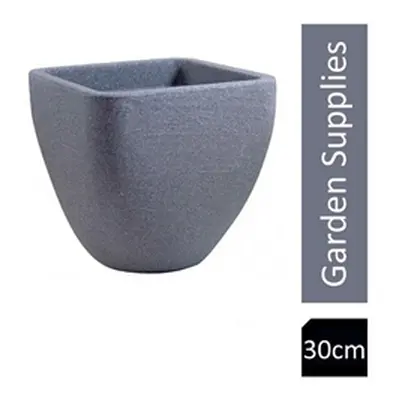 Strata Granite Square Top Round Base Planter 30cm {GN561}