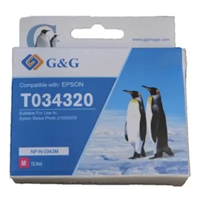 G+G Compatible Epson T0343 Magenta T034340 Inkjet