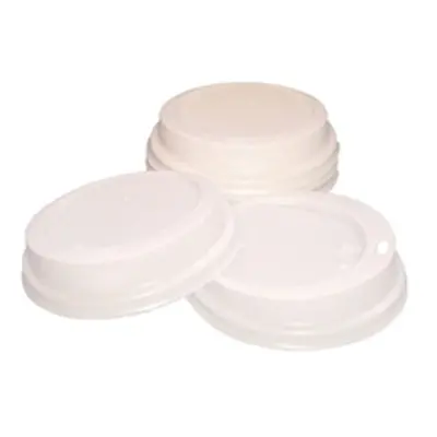 White 25cl Paper Cup Sip Lids (Pack of 100) MXPWL80