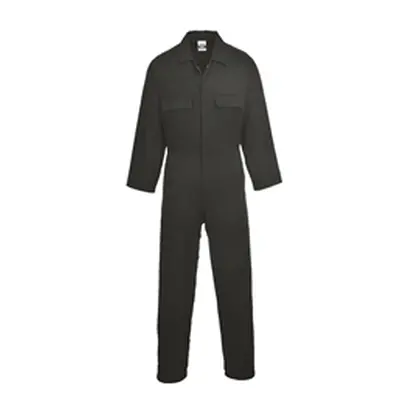 Euro Work Cotton Coverall (Black) Large