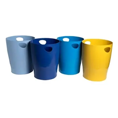 Exacompta Bee Blue Ecobin Recycled 15 Litres Assorted (Pack of 8)