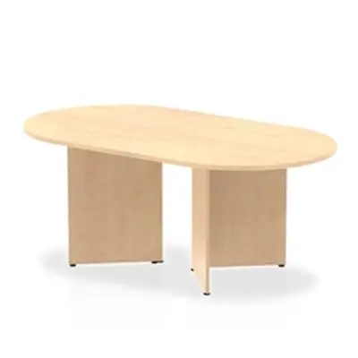 Impulse 1800mm Boardroom Table Maple Top Arrowhead Leg