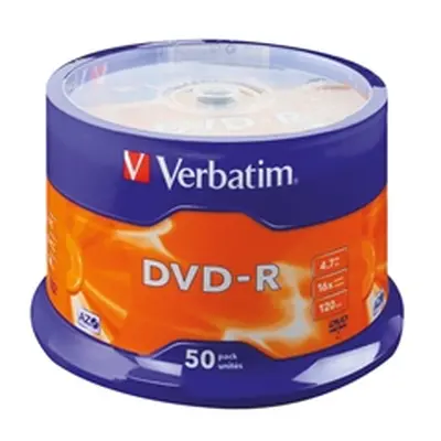 Verbatim 4.7GB 16x Speed Spindle DVD-R (50 Pack) 43548