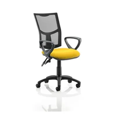 Eclipse II Lever Task Operator Chair Black Mesh Back With - KCUP1021