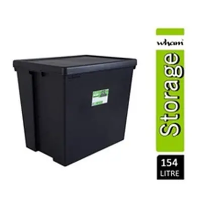 Wham Bam Black Recycled Storage Box 154 Litre