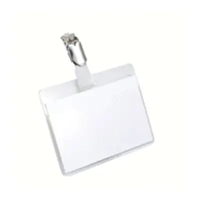 Durable Clip On Landscape Name Badge 60x90mm (25 Pack)