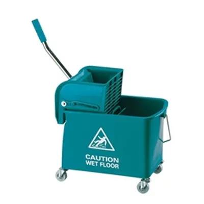 Mobile Mop Bucket and Wringer 20 Litre Green 101248 GRN