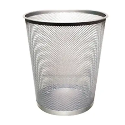 Q-Connect Waste Basket Mesh 18 Litre Silver Ref KF00849