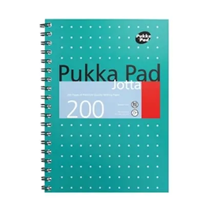 Pukka Pad Metallic Cover Wirebound Jotta Notebook B5 (3 Pack) 8520-MET