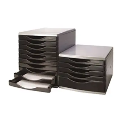 Q-Connect 5 Drawer Tower Black and Grey KF02253