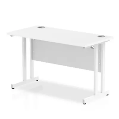 Impulse 1200/600 Rectangle White Cantilever Leg Desk White - MI002201