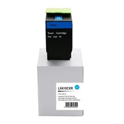 ALPA-CArtridge Reman Lexmark CX410 Hi Yield Cyan Toner - 80C2HC0