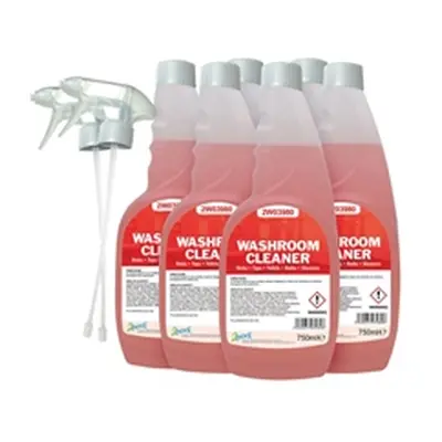 2Work Washroom Cleaner Trigger Spray 750ml (Pack of 6) 298