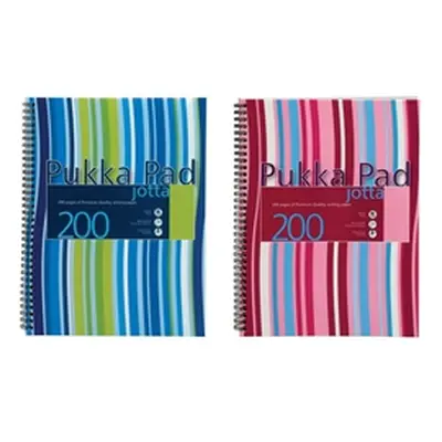 Pukka Pad Polypropylene Wirebound Jotta Notebook A4 Blue/Pink (3 Pack)