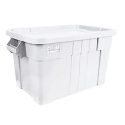 VFM White Brute Tote Box/Lid 75 Litre