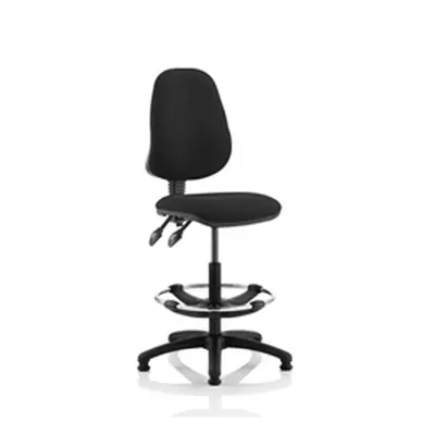 Eclipse Plus II Lever Task Operator Chair Black Hi Rise Draughtsman