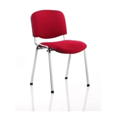 ISO Stacking Chair Stackable Pre-assembled Fabric Black - BR000299