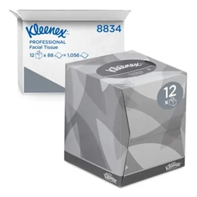 Kleenex Facial Tissues Cube 90 Sheets (Pack of 12) 8834