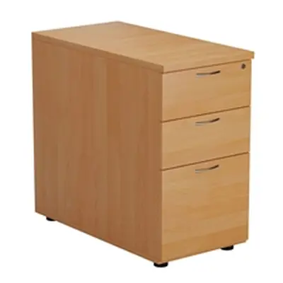 First 3 Drawer Desk High Pedestal 404x800x730mm Beech KF79930