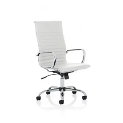 Nola High Back White Soft Bonded Leather Executive Chair