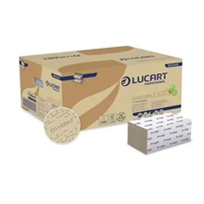 Lucart EcoNatural V-Fold Hand Towels 190 Sheets (Pack of 20) 864049