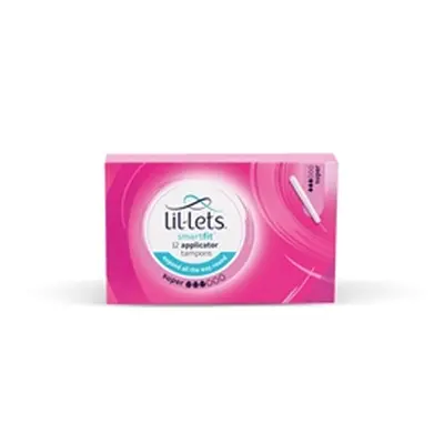 Lil-Lets Cardboard Applicator Tampons Super x12 (Pack of 24) 91CBAPP3