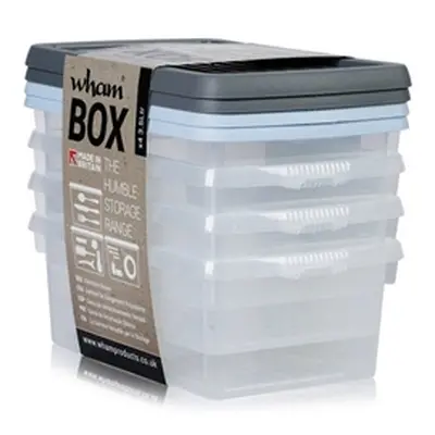 Wham Clear 4.01 Box & Lid Set 3.5 Litre Pack 4's