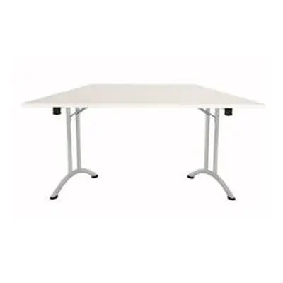 Allegro Folding Table 1600x800 Silver/White top Ref OUFT1680TRAPSVWH