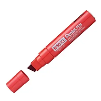 Pentel N50XL Marker Chisel Tip Red (Pack of 6) N50XL-B