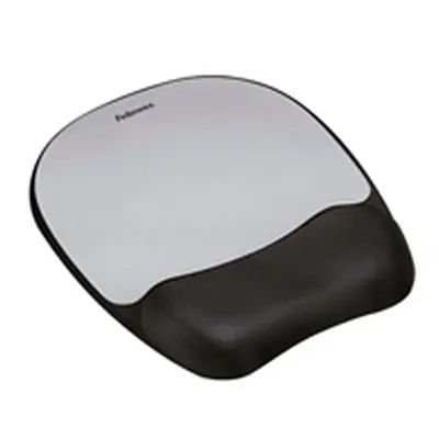 Fellowes Memory Mouse Pad Black/Silver