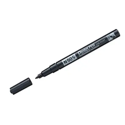 Pentel N50S Permanent Bullet Marker Fine Black (Pack of 12) N50S-A