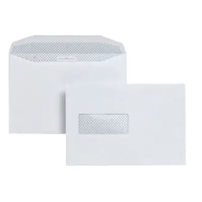 Postmaster Envelope 162x238mm High Window Gummed 90gsm White - A29984