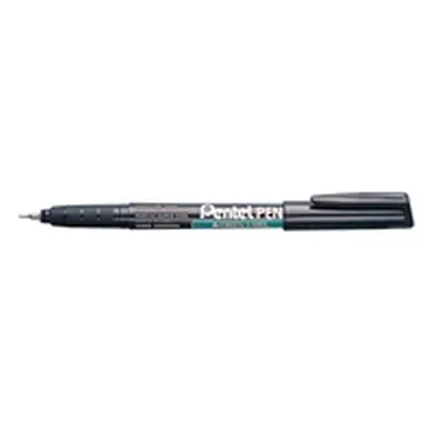 Pentel Permanent Marker Super Fine Black (Pack of 12) NMF50-A