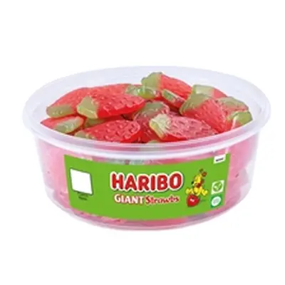 Haribo Giant Strawbs 825g Tub 9580