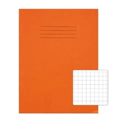 Rhino Exercise Book 10mm Square 80P 9x7 Orange (Pack of 100) VC46834