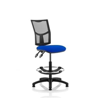 Eclipse Plus II Lever Task Operator Chair Mesh Back Blue Hi Rise