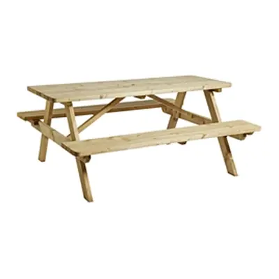 Hereford Picnic Table Spruce Wood- 6 Seater