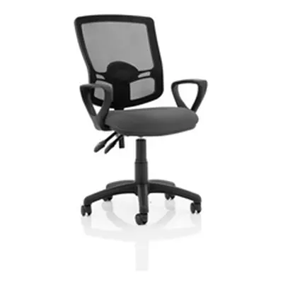 Eclipse Plus II Lever Task Operator Chair Mesh Back Charcoal loop Arms