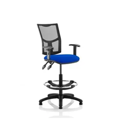 Eclipse Plus II Lever Operator Chair Mesh Back Blue Draughtsman Kit