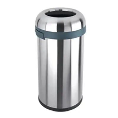 Open Top Bullet Bin 60L Silver